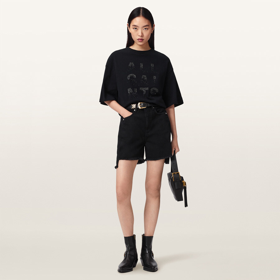 STACKS AMELIE TEE / Black / XS