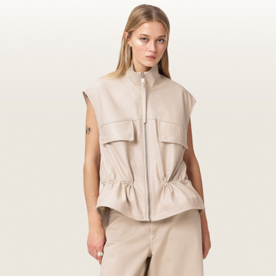 FLOR GILET / ANTIQUE WHITE / UK 4/US 0