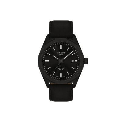 PRC 100 솔라 블랙 레더 39mm