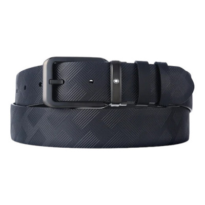MONTBLANC 벨트 130587 (블랙/블랙 익스트림패턴 양면벨트)