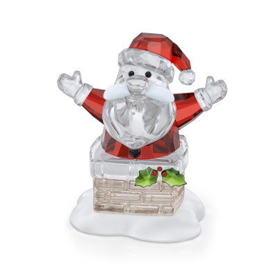 HOLIDAY CHEERS:SANTA CLAUS AND CHIMNEY