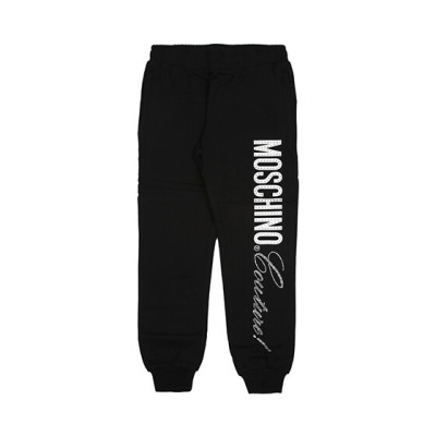 MOSCHINO-LONG TROUSERS-BLACK-10A