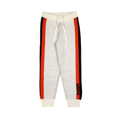 MSGM 유니섹스 니트 팬츠 크림