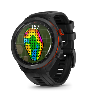 [어프로치 S70] 47mm, 골프 GPS, 블랙, (국내그린등고선 지원)
