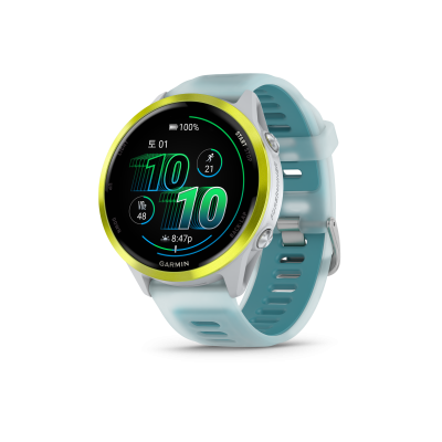 [포러너 570] 47mm, 러닝 GPS (화이트/옐로우)